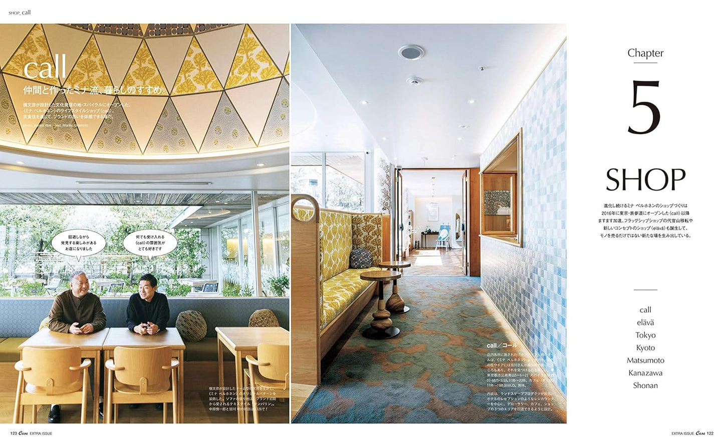 CASA BRUTUS | Mina Perhonen y Akira Minagawa